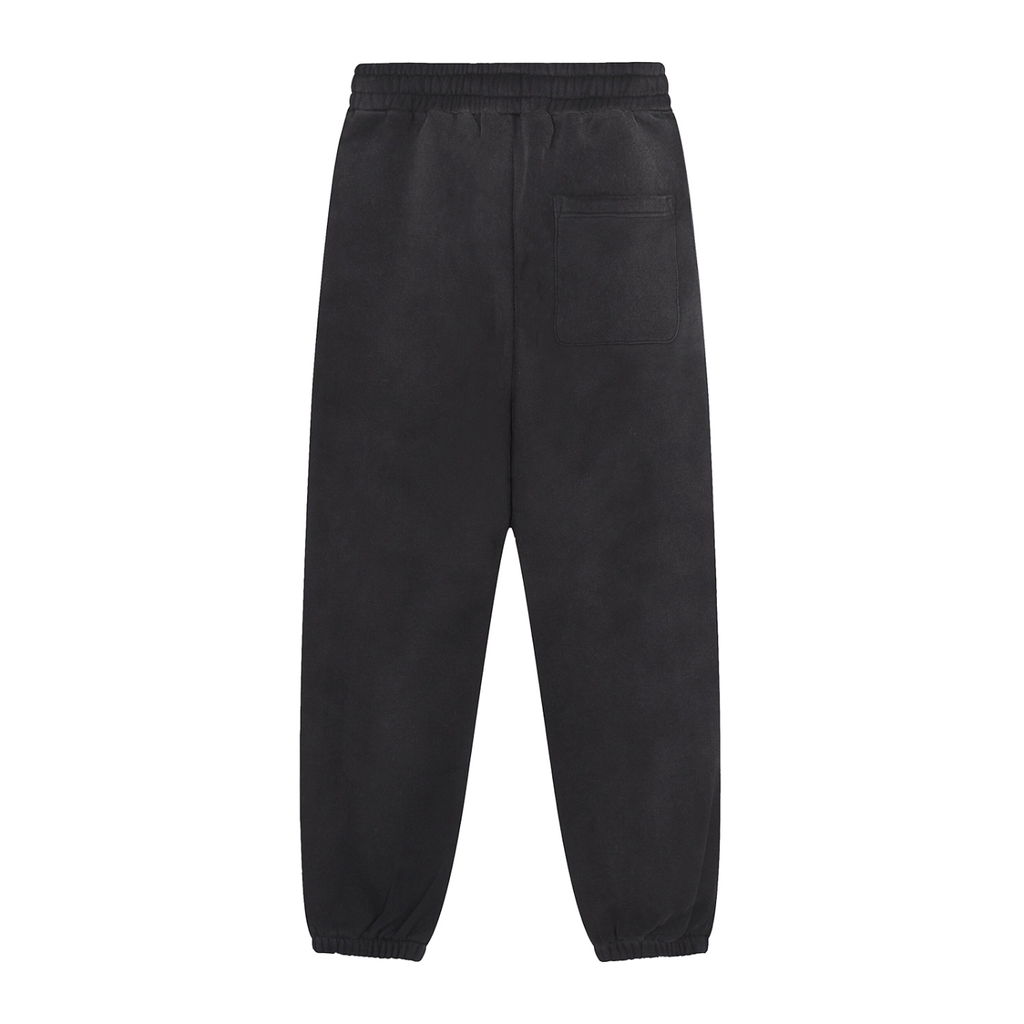 Black Fleece Jogged Sweatpants