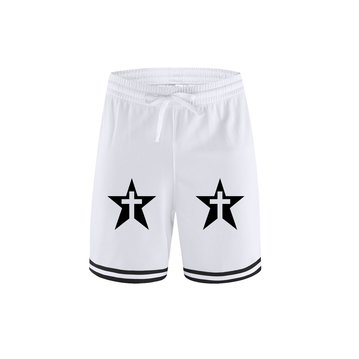Classic Stripe Trim Basketball Shorts