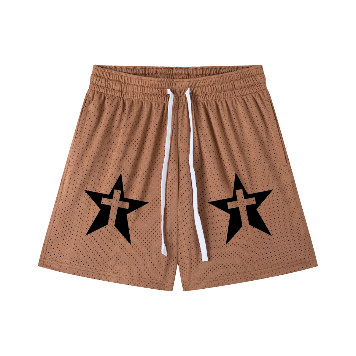 Mesh Drawstring Shorts