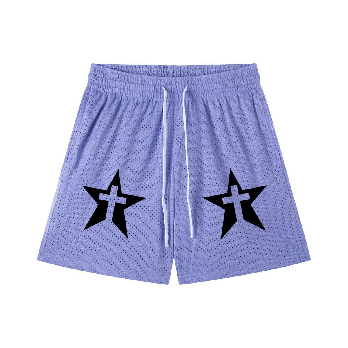 Mesh Drawstring Shorts