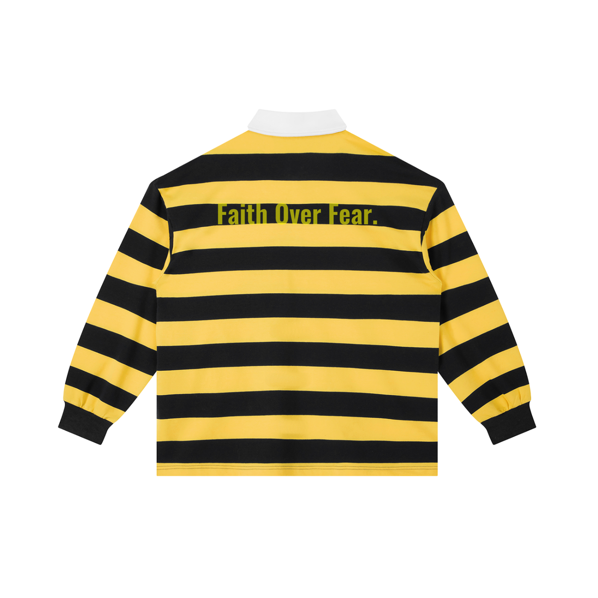 Yellow & Black Stripe Polo Shirt