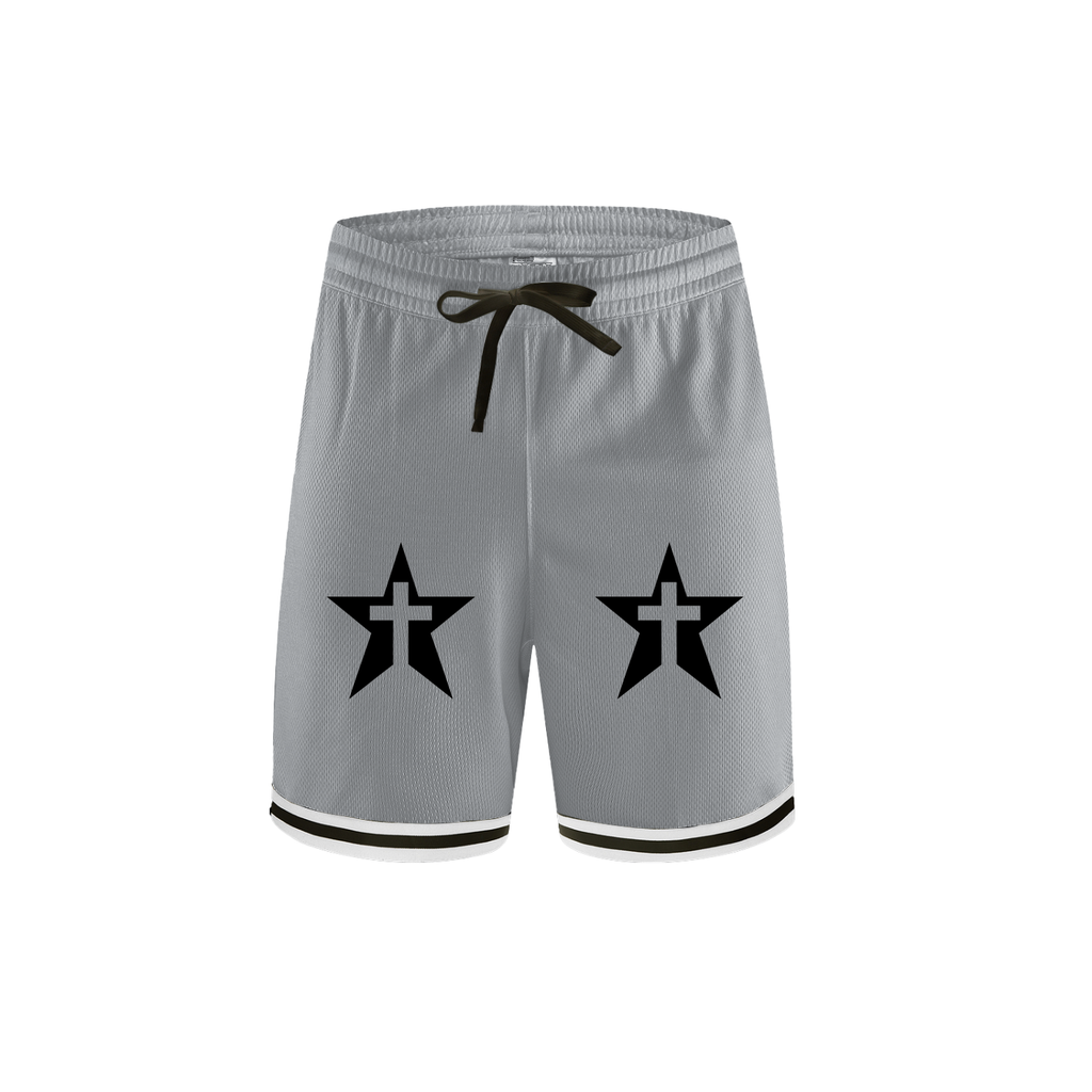 Classic Stripe Trim Basketball Shorts