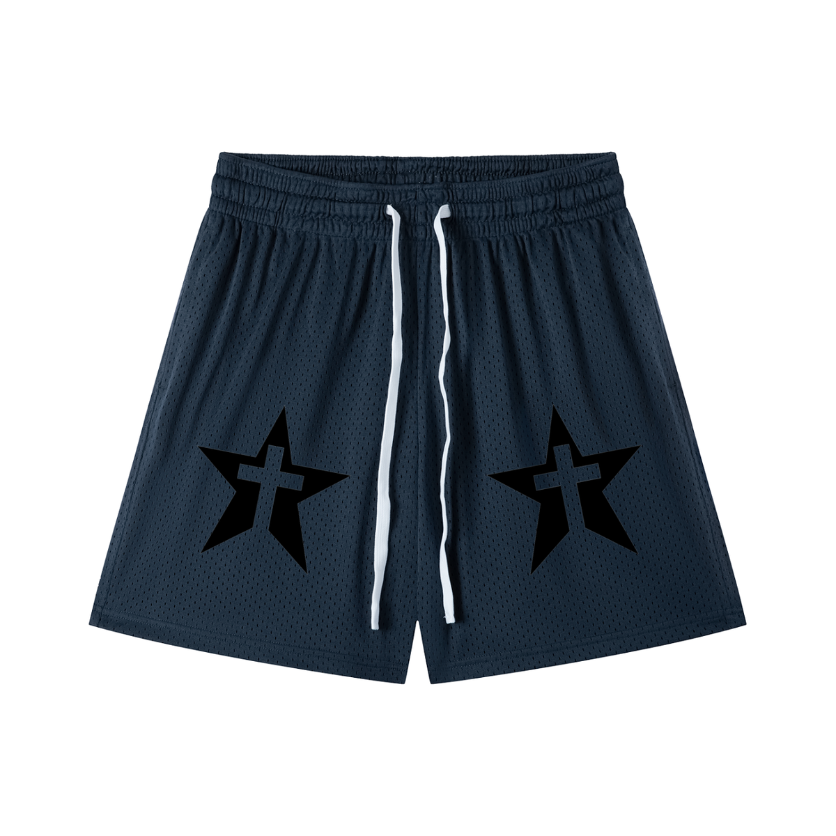 Mesh Drawstring Shorts