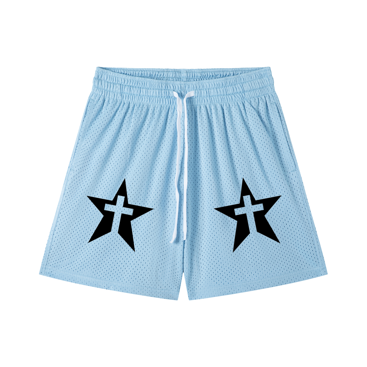 Mesh Drawstring Shorts
