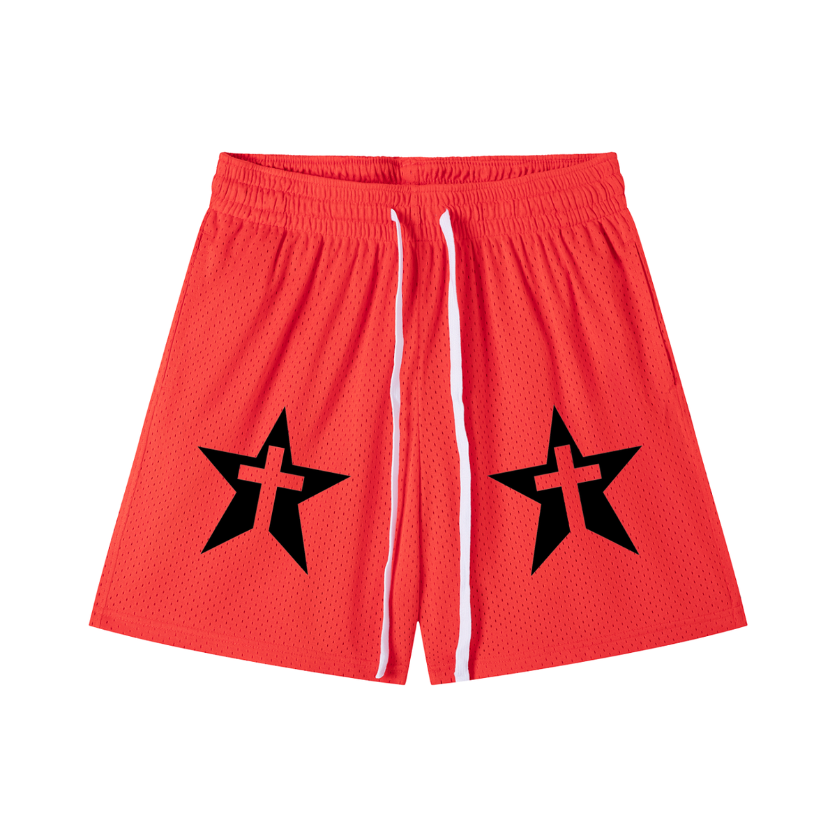 Mesh Drawstring Shorts