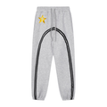 Grey & Yellow Fleece Jogged Sweatpants