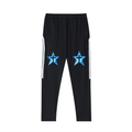 Black & Blue Side Stripe Running Pants